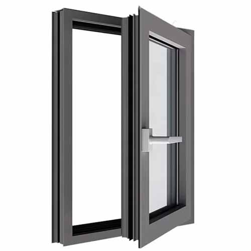 Deluxe Balcony Casement Window with Reinforced Aluminum Frame and Premium Clear Glass