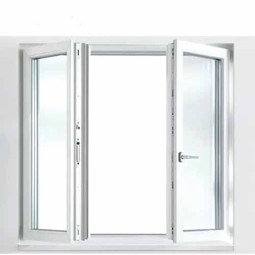 Soundproof double stained glass window, custom hot broken aluminum fixed window