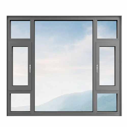 customized double glazed simple design aluminum ultra narrow frame balcony window aluminum frame casement house windows
