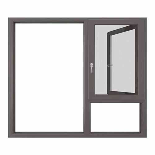 Aluminium Aluminum Casement Window in Tempered Glass Building Material