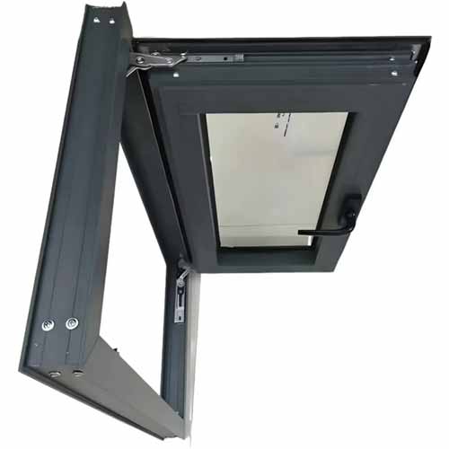 High quality casement windows and energy-saving hurricane impact double tempered glass casement fireproof aluminum windows